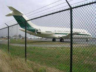 Barbed wire fencing