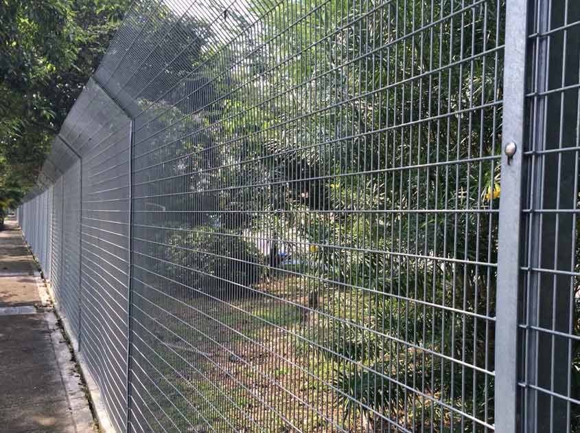 A safety fence system designed to prevent people or objects from climbing