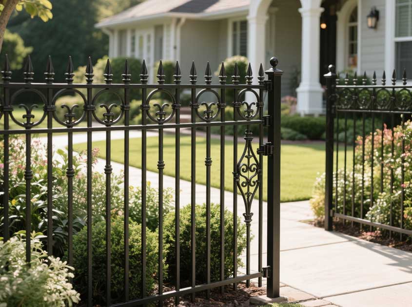 Elegant Wrought Iron Garden Fences | Custom Designs